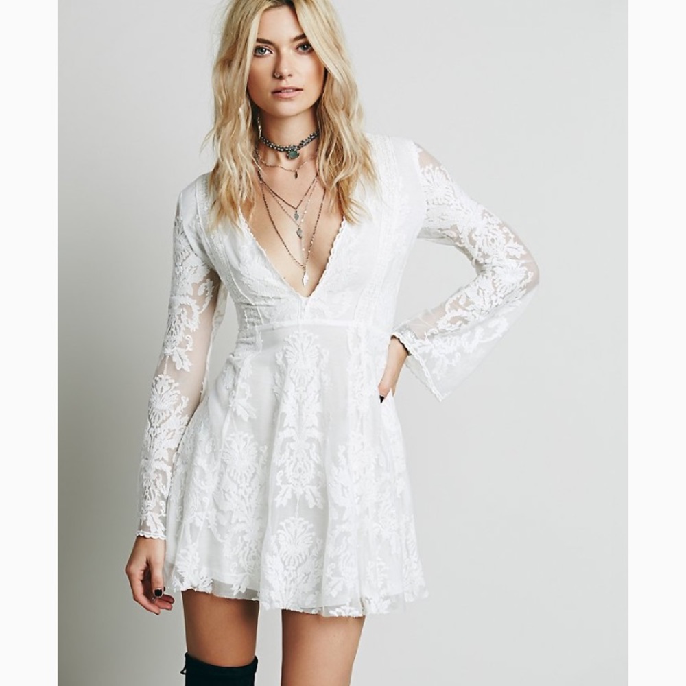 🎉SALE🎉Free People Reign Over Me Mesh Lace Dress